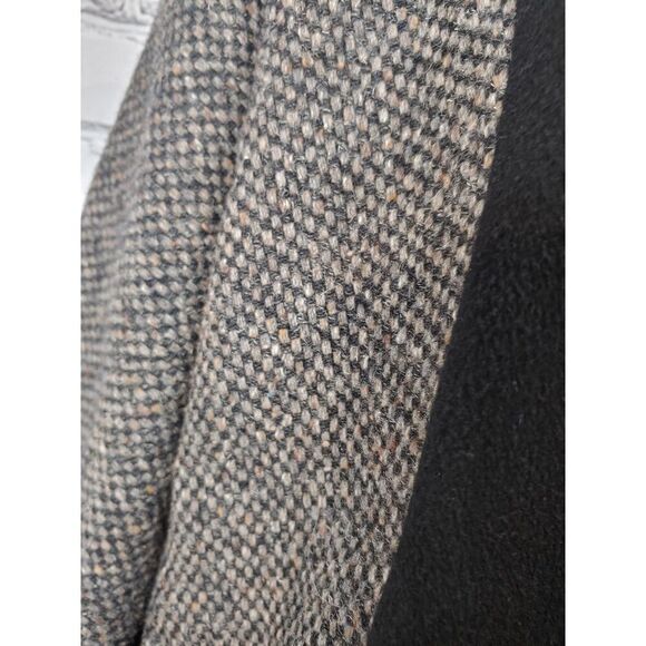 George David Fashions VINTAGE Women's Size Medium Black/Brown Tweed Zip Jacket - Picture 12 of 12
